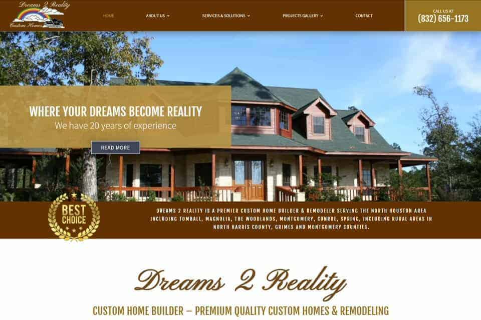 Dreams 2 Reality Custom Homes & Remodeling by Paloma Energy Consultants